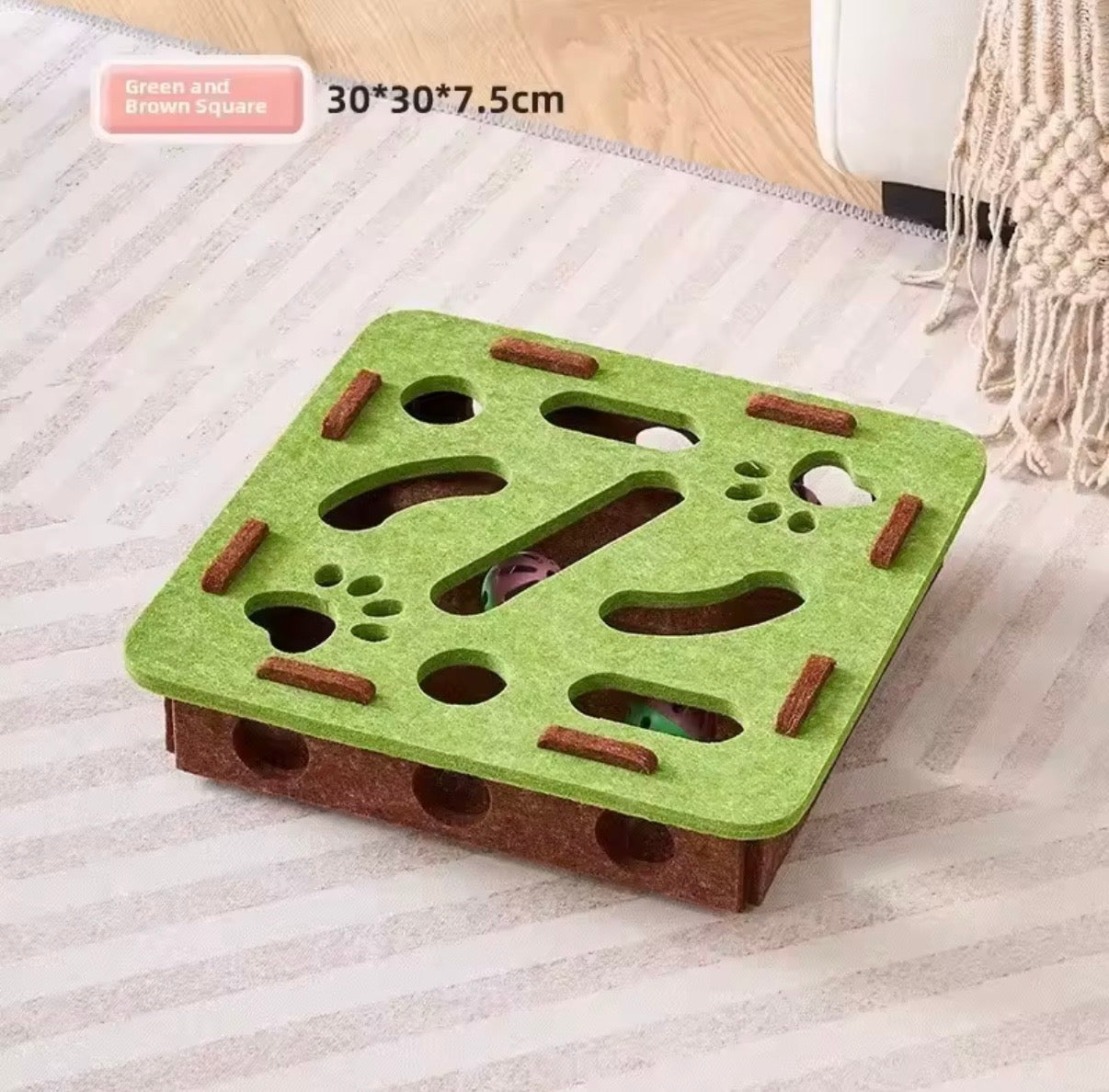 Jouet de puzzle en feutre pour chat