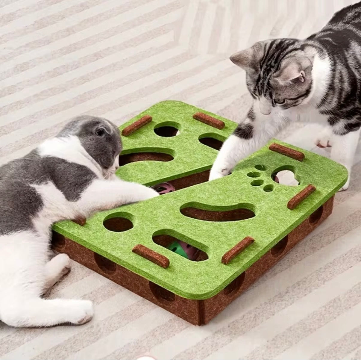 Jouet de puzzle en feutre pour chat