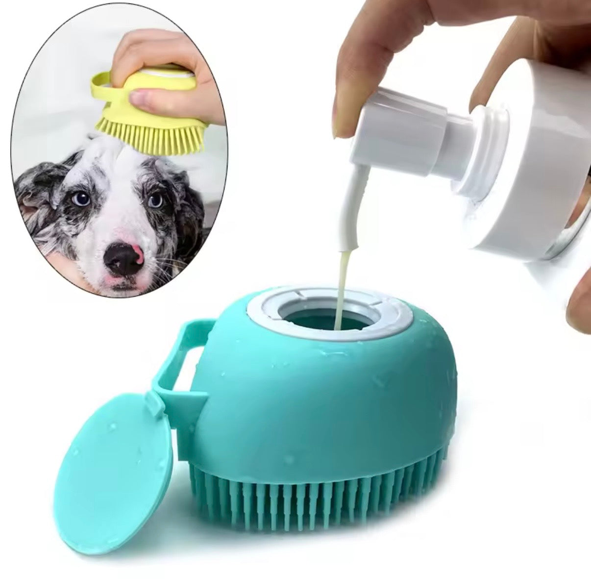 Brosse de bain chien et chat